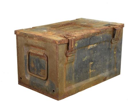 vintage uk metal box for smoke grenades|Vintage Metal Ammunition Box for sale .